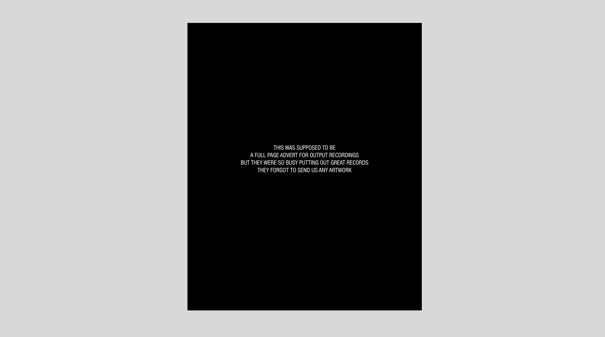 Output Recordings –