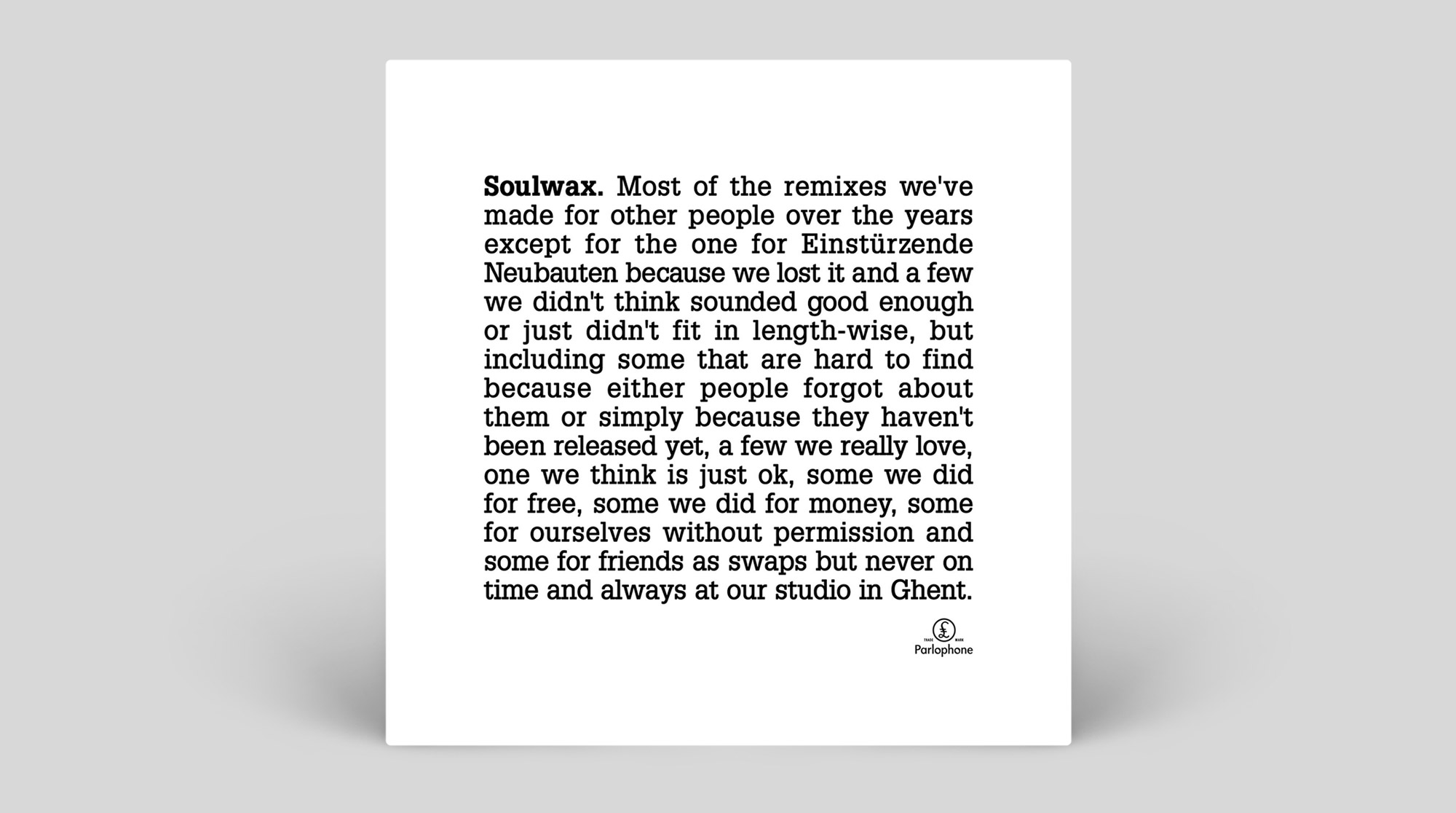 Soulwax –