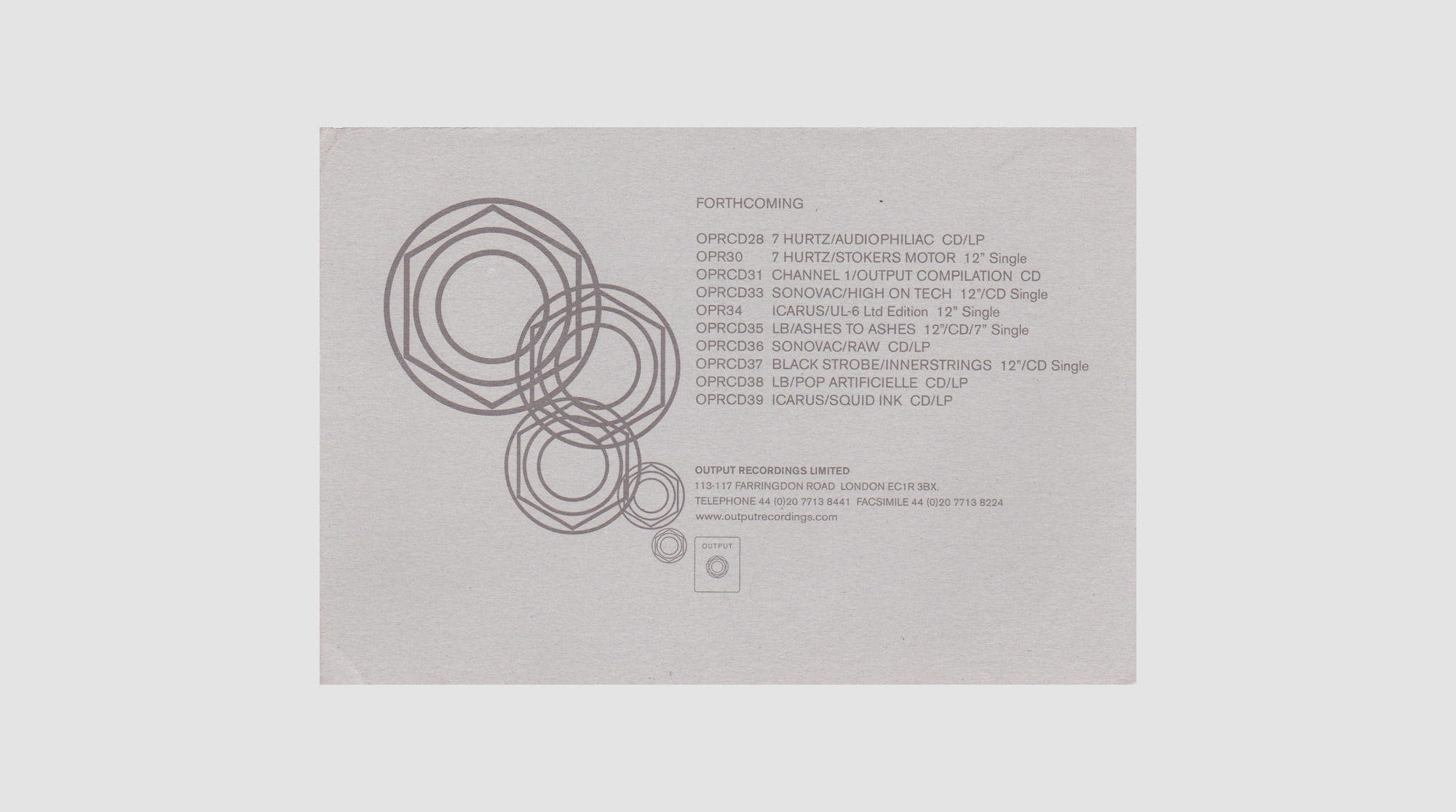 Output Recordings –