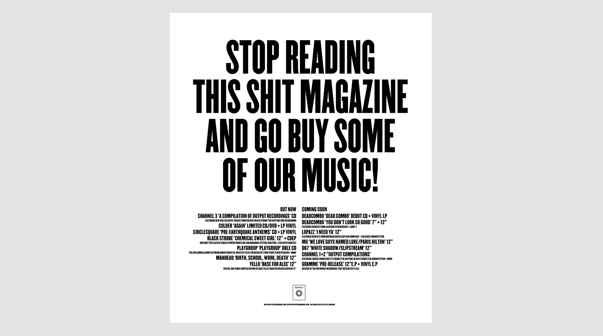 Output Recordings –